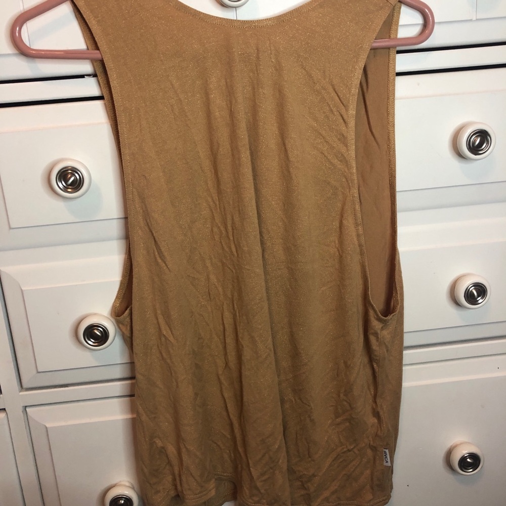 rvca yellow tank top